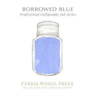 Borrowed Blue Calligraphy Ink Swatch
