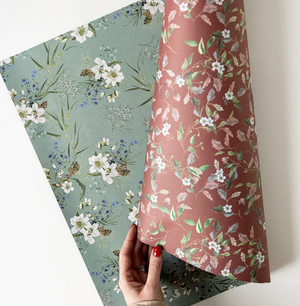 English Gardens/ Christmas Blooms Double-sided Wrap