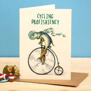 Cycling Profishiency Greeting Card
