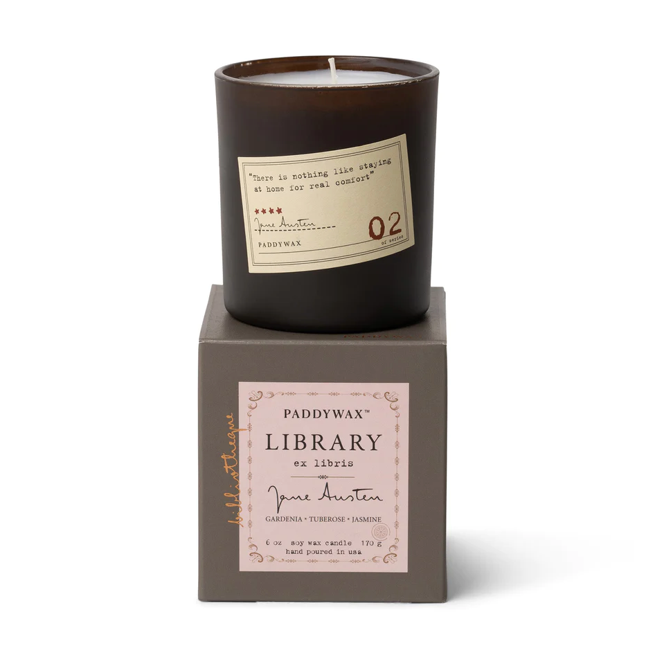 Jane Austen Library Candle