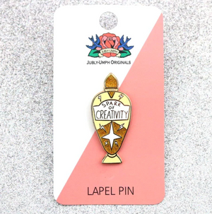 Spark of Creativity Label Pin