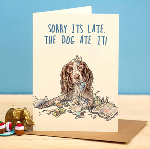 Sorry It's Late Greeting Card