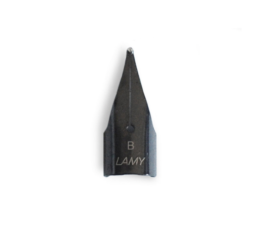 Lamy Stainless Steel Black Nib - Broad