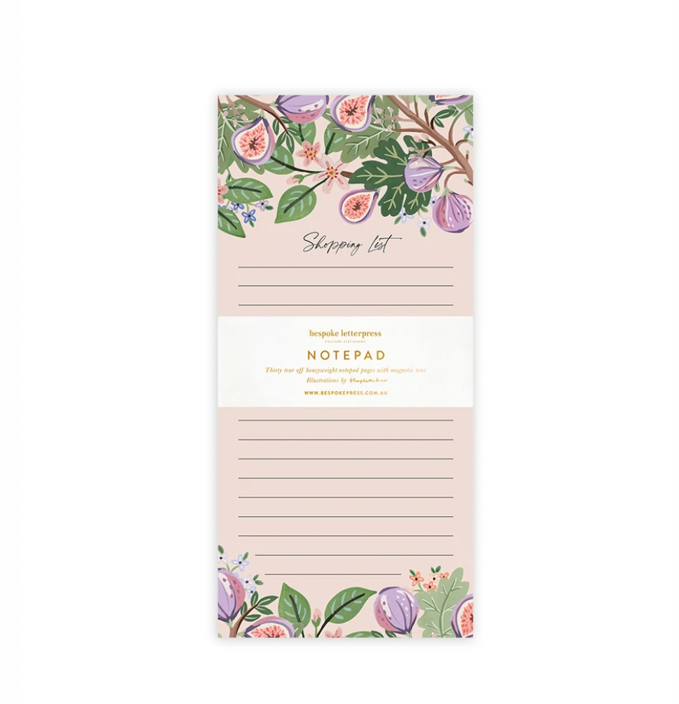 Shopping List Notepad - Fig