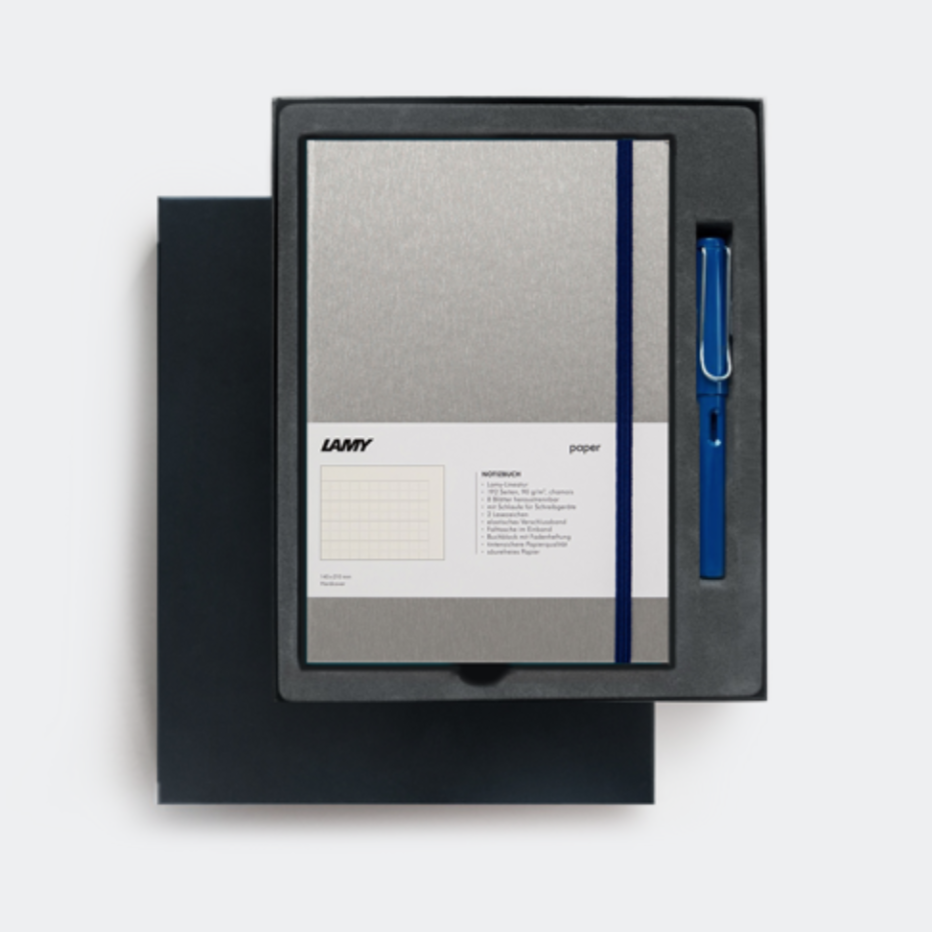 LAMY Safari and Notebook Gift Set - Blue