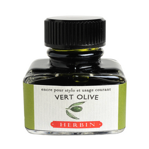 J.Herbin - Fountain Pen Ink - Olive Green (Vert Olive): 30ml