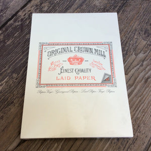 Original Crown Mill writing pad A5