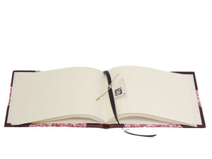 Half Leather Signature Book- Provence Red