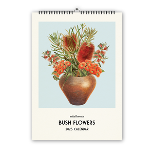 2025 Wall Calendar - Bush Flowers