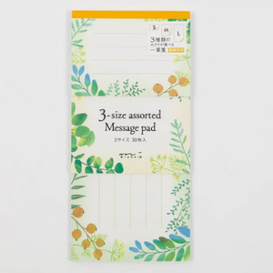 3 Size Assorted Message Pad