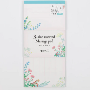 3 Size Assorted Message Pad