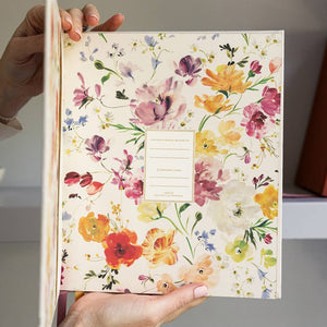 Heirloom Recipe Book Journal - Ranunculus