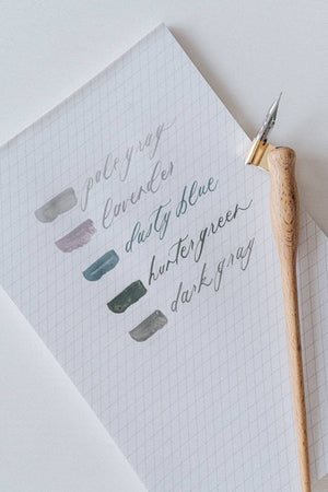 Cool Tone Calligraphy Ink Set of 5
