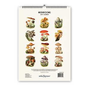 2025 Wall Calendar - Mushrooms