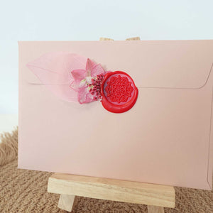 Lotus Mandala wax seal stamp, wax seal kit or stamp head