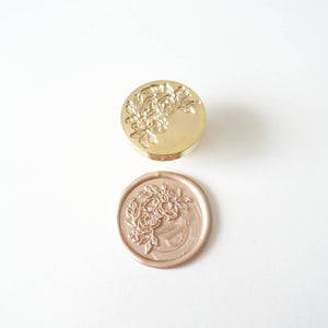 Half Garland Wax Seal Stamp