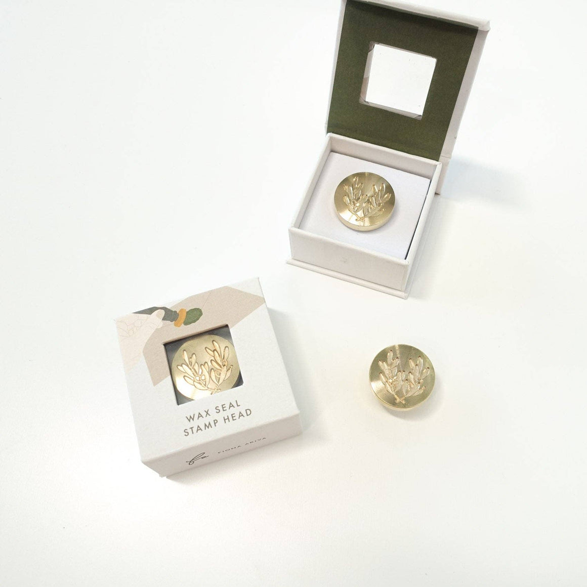 Olive Leaves Wax Stamp Head