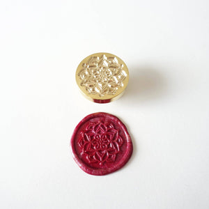 Lotus Mandala wax seal stamp, wax seal kit or stamp head