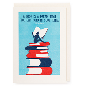 A Book is a Dream Greeting Card