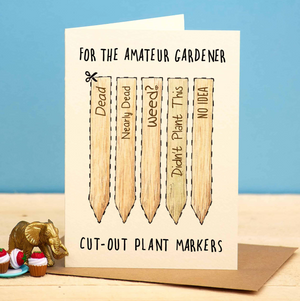 Amateur Gardener Greeting Card