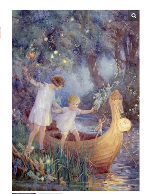 Boat to Fairyland Greeting Card