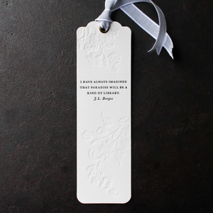 Flywheel Letterpress Printed Bookmark