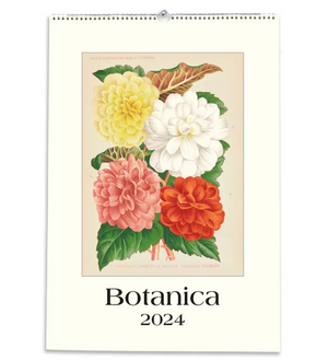 Large Italian Art Calendar Botanica