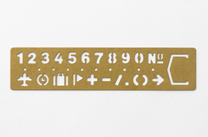 Brass Number Template