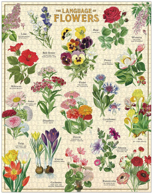 Vintage Puzzle - Language of Flowers