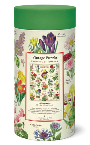 Vintage Puzzle - Language of Flowers