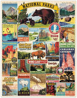 Vintage Puzzle - National Parks