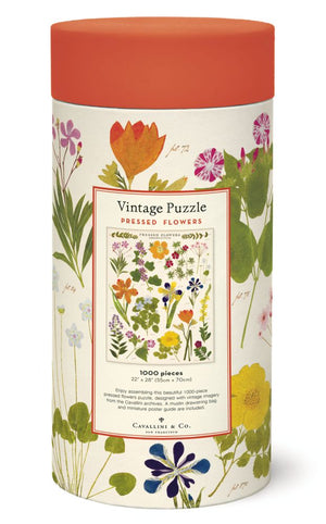Vintage Puzzle - Pressed Flower