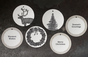 Letterpress Christmas Gift Tags - Classic