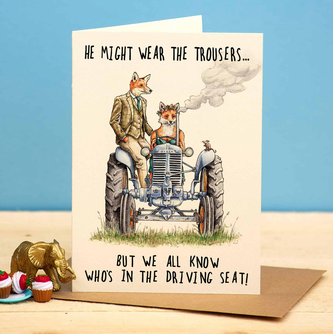 Driving Seat Greeting Card