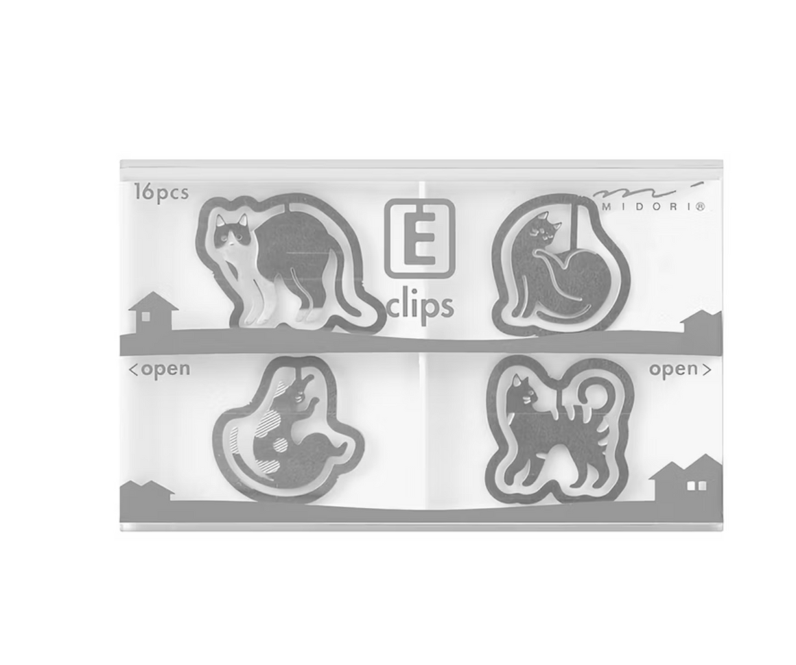 E Clips Paper clips - Cat