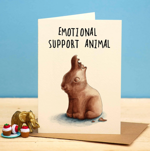 Emotional Support Animal Greeting Card