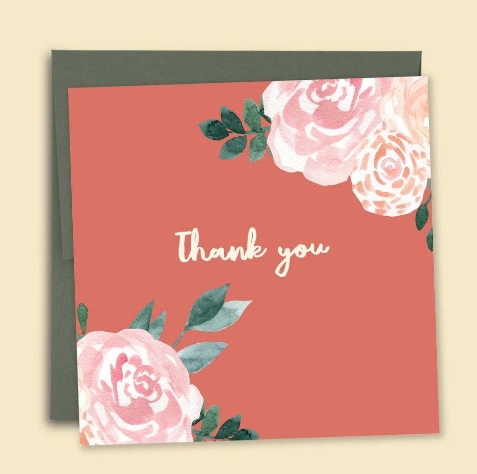 Floral Thank You Card