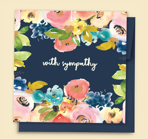 Floral With Sympathy Card
