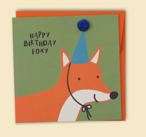 Happy Birthday Foxy Greeting Card