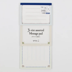 3 Size Assorted Message Pad