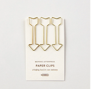3pk Arrow Shaped Paper Clips