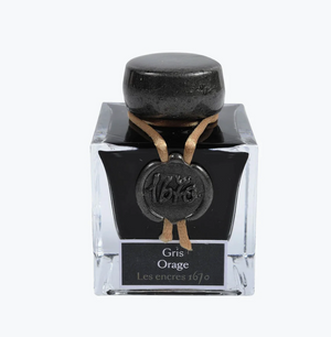 Jacques Herbin Prestige -1670 Collection Fountain Pen Ink - Gris Orage (Stormy Grey) : 50ml