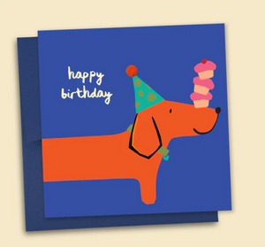 Happy Birthday Dachshund Greeting Card