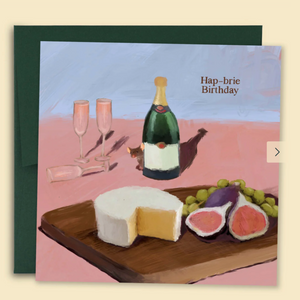 Greeting Card Hap-Brie Birthday Cheese Lover Birthday Card