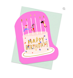 Circus Cake Birthday Greeting Card