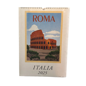 2025 Medium Art Calendar -Roma Italia