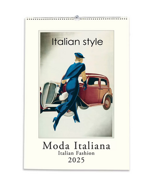 2025 Large Art Calendar - Italian Fashion