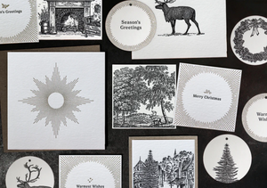 Letterpress Christmas Notecards - Scenes