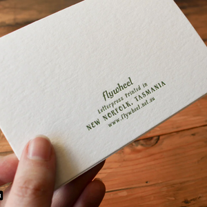 Letterpress Christmas Notecard - Ornamental Check