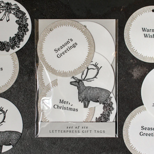 Letterpress Christmas Gift Tags - Classic